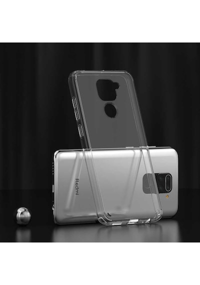 Xiaomi Redmi Note 9 Kılıf Zore Coss Şeffaf Sert Silikon Kılıf Renksiz