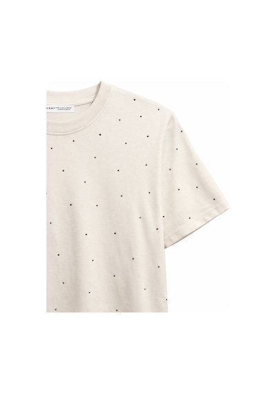 Mixray 2057 Kadın %100 Pamuk Bisiklet Yaka Taş Detaylı T-shirt Taş
