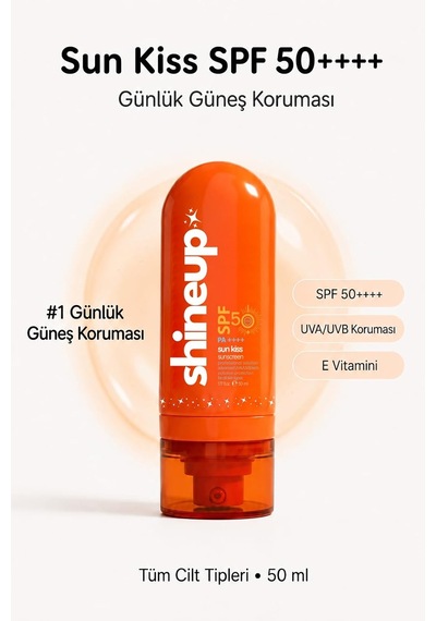 Sun Kiss Spf 50+ Güneş Kremi Nemlendirici Güneş Koruyucu Yüz Kremi