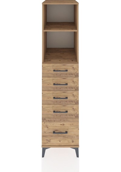 Kronos Dolap 2 Raflı 5 Çekmeceli 44x59x182 Çam-çam Çam Kronos Dolap 2 Raflı 5 Çekmeceli 44x59x182 Çam-çam Çam