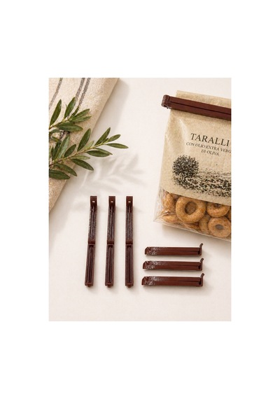 Paket / Poşet Klipsi 6 Lı Set Dayanlıklı 3d Bordo