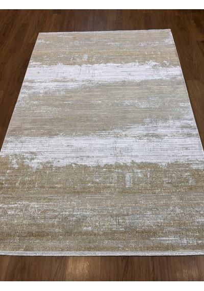 Cream Gold Viskon Ve Polyester İle Üretilen Şık Salon Halısı Cream Gold
