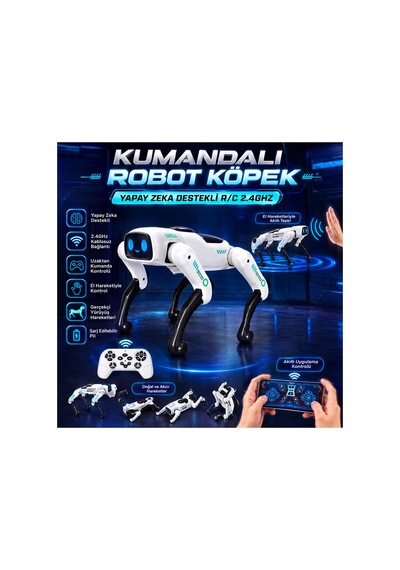 Kumandalı Robot Köpek Yapay Zeka Destekli - 911668552