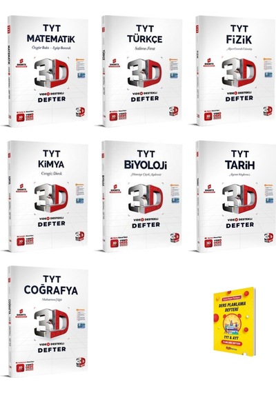 Tyt Tüm Dersler Video Destekli Defter 7li Set