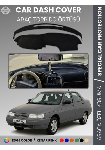 Lada 110 Vega 1995-2007 Torpido Örtüsü Ön Panel Halı Torpido Koruma Tam Uyum Araca Özel Kaymaz - 918 Stiloto