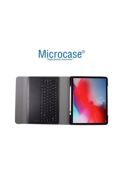 Apple Uyumlu iPad Pro 12.9 2020 - Pro 12.9 2018 Bluetooth Klavyeli Kılıf -Bkk1