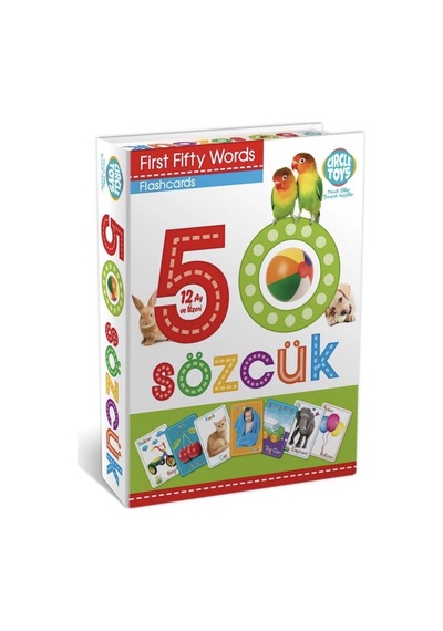 Circle Toys Ilk 50 Sözcük Ingilizce Türkçe Kartlar