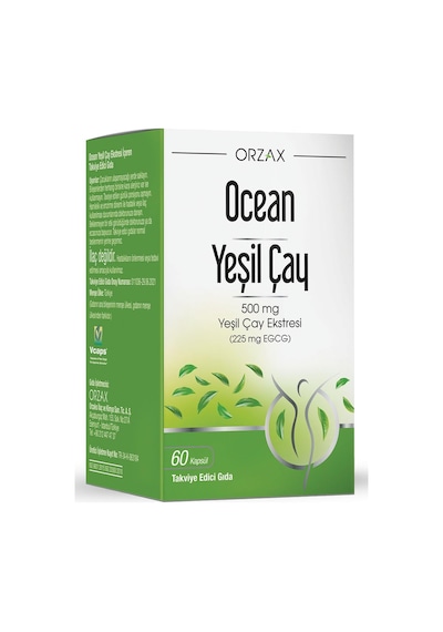 Orzax Ocean Tea 500 Mg 60 Kapsül Sku: Smg8690010396198 Açık Bej