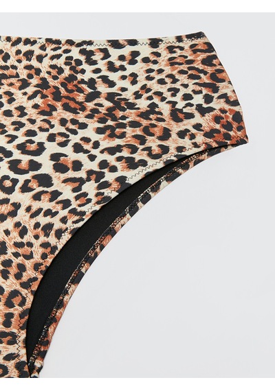 Lcw Dream Kahverengi Leopar Desenli Kadın Bikini Altı