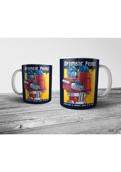 Pixxa Optimist Optimus Prime Transformers Kupa Bardak Model 1