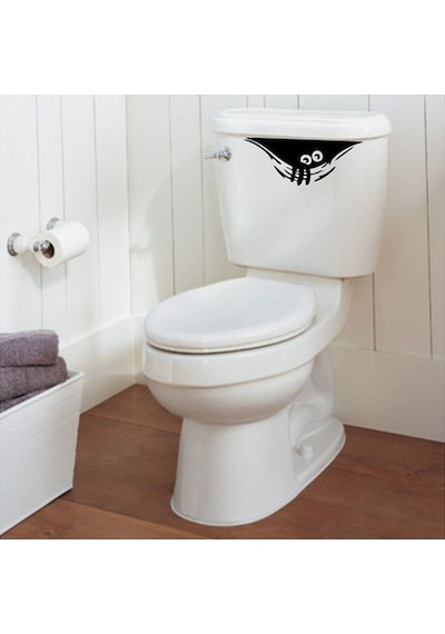 Wc Klozet için Komik Sticker Yapıştırma Model1