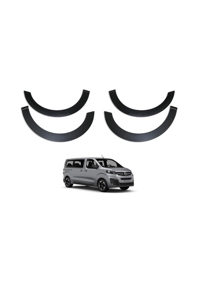 Ferrous Autoaccessories Opel Zafira Life İle Uyumlu Çamurluk Koruma Dodik Seti 8 Parça 2019 Ve Üstü