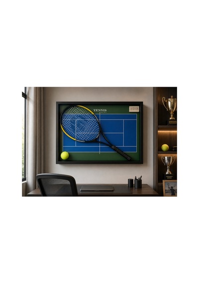 İsme Özel Tenis Tablosu 70x50 Cm 5 Cm Derin Çerçeveli El Yapımı Premium Dekoratif Duvar Tablosu İsme Özel Tenis Tablosu 70x50 Cm 5 Cm Derin Çerçeveli El Yapımı Premium Dekoratif Duvar Tablosu