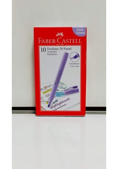 Faber-castell Fosforlu Kalem 38 Pastel Mor Kalem Tipi 15 81 13 10 Lu Paket Turkuaz