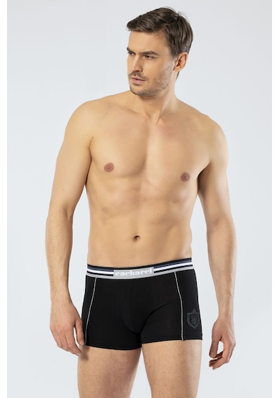 Cacharel Erkek 2'li Baskili Boxer 1323/beyaz-siyah Beyaz - Siyah