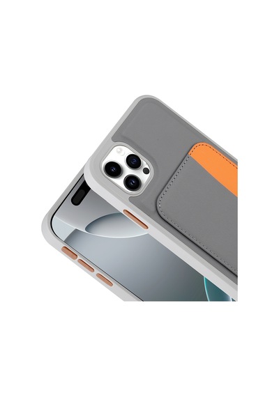 Apple Uyumlu iPhone 11 Kılıf Kartlıklı Kamera Yükseltili Silikon Celikaksesuar Lacivert