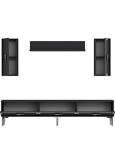 Tvr1801as - Tuna Tv Ünitesi Antrasit Sılver 180cm Antrasit / Koyu Gri - Sılver Tvr1801as - Tuna Tv Ünitesi Antrasit Sılver 180cm Antrasit / Koyu Gri - Sılver
