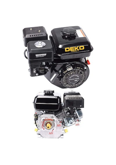 Deko Turkey 20Mm Kamalı Benzinli Motor 6.5Hp Çapa Römork Motorpum