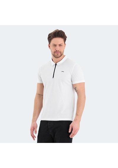 Slazenger ROYAL Erkek Polo Yaka Beyaz Tişört
