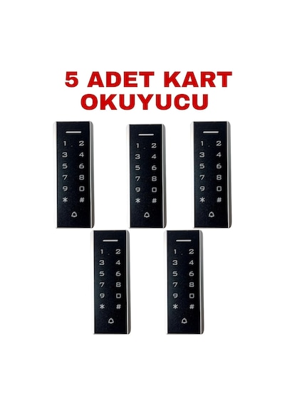 Tr Sr-205 Mf Mifare Kartlı Ve Şifreli Geçiş Sistemi Rfıd Kart Okuyucu 13.56 Mhz 5 Adet