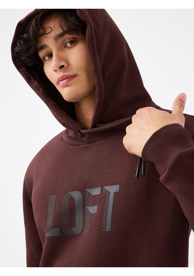Regular Fit Erkek Sweatshirt Kahverengi