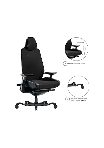 Casella Bristol Fileli Yönetici Koltuğu Ofi S Koltuğu Ergonomik, Şık Ve Fonksiyonel Siyah Casella Bristol Fileli Yönetici Koltuğu Ofi S Koltuğu Ergonomik, Şık Ve Fonksiyonel Siyah