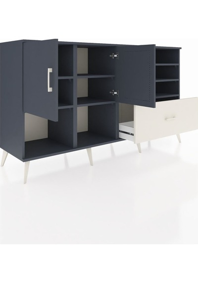 Hyperion Konsol 7 Raflı Tek Çekmeceli 2 Kapaklı 176x44x99 Antrasi Antrasit-antrasit/aytaşı Hyperion Konsol 7 Raflı Tek Çekmeceli 2 Kapaklı 176x44x99 Antrasi Antrasit-antrasit/aytaşı