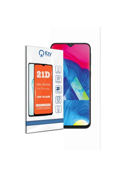 Samsung Galaxy M10 ile Uyumlu Tam Kaplayan 21D Temperli Ekran Koruyucu Cam