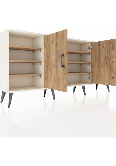 Arges Konsol 9 Raflı 2 Kapaklı 176x30x83 Aytaşı-çam/çam Çam/çam Arges Konsol 9 Raflı 2 Kapaklı 176x30x83 Aytaşı-çam/çam Çam/çam
