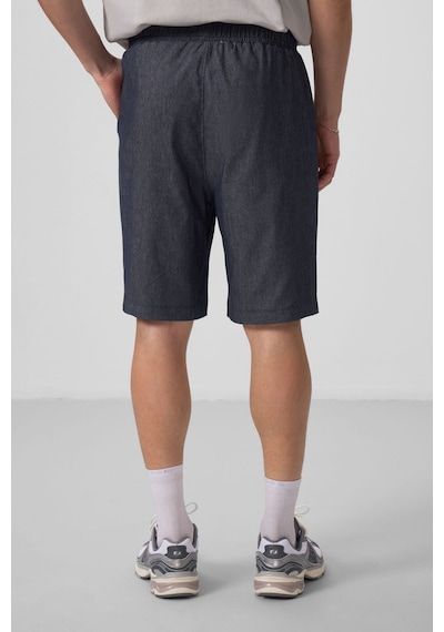 Tommylife Kot Lacivert Standart Fit Dokuma Hafif Esnek Chino Şort - 81290 Kot Laci