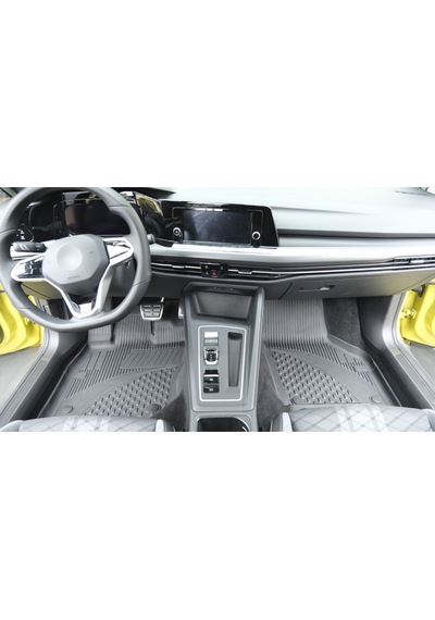 Sahler Volkswagen Golf 8 Otomatik 2021 Ve Sonrası 4.5d Paspas Rizline 3d Üst Bagaj Havuzu Set