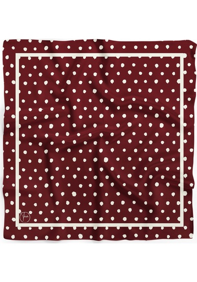 Matmazel Desen Bandana/fular Bordo