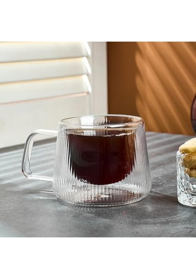 Perotti Lineo Short Çift Cidarlı Kupa 200 Ml Açık Beyaz