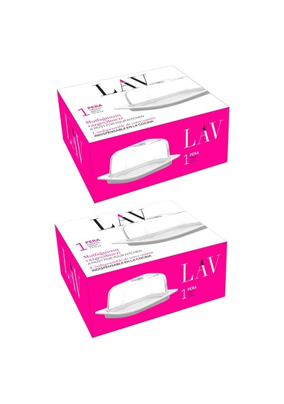 Lav Pera Cam Saklama Kabı Tekli Küçük Boy 405 Ml X 2 Adet Şeffaf