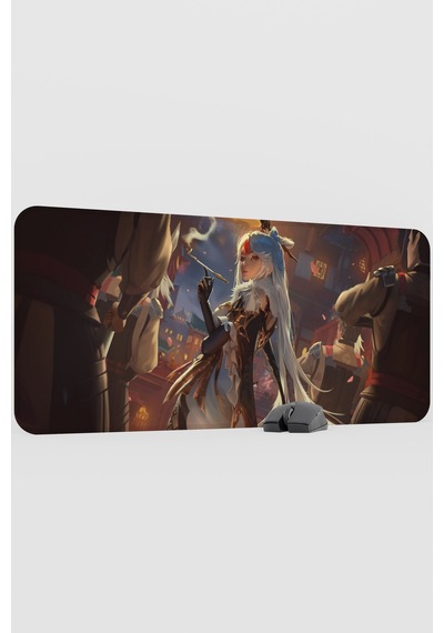 Ningguang Genshin Impact Anime Oyuncu V4 - 90x40 Xxl Gaming Mouse Pad Fare Altlığı