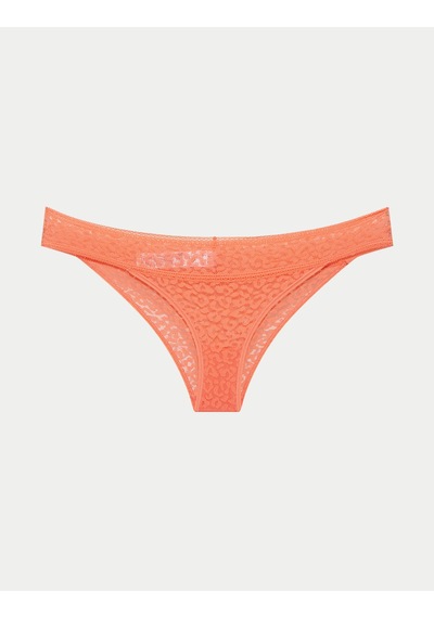 Marks & Spencer Dantel Detaylı Brazilian Tipi Külot T61006232B Kırmızı
