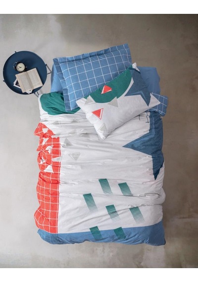 Cotton Box Genç Odası Tek Kişilik Lastikli Çarşaflı Nevresim Takı (533691505)