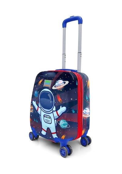 Coral High Kids Saks Mavi Astronot Desenli Çocuk Valizi 16743