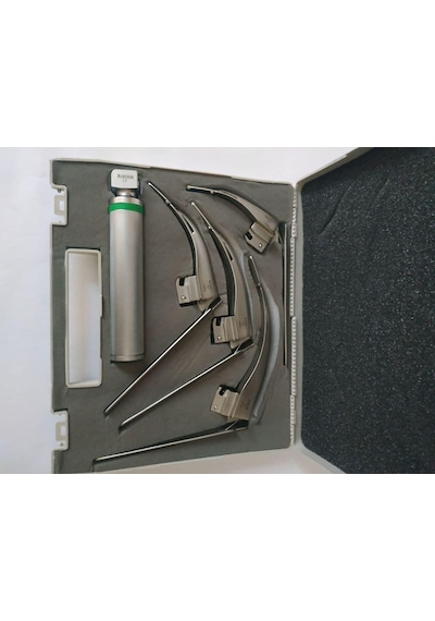 Archer Fiber Optik Laringaskop Seti Flexi Zor Entübasyon 4 Blade