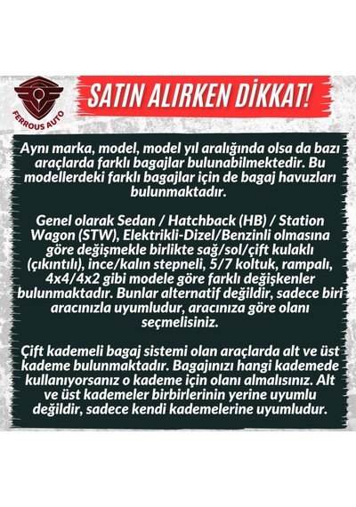 Ferrous Autoaccessories Volkswagen Golf 6 İle Uyumlu 4d Paspas Ve 3d Bagaj Havuzu 2009 2012 Açık Bej