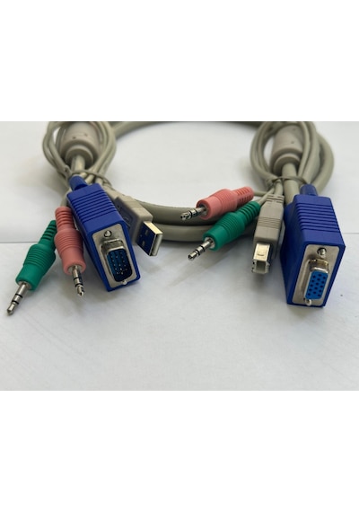 2 Metre Dişi Erkek Kvm Switch Kablosu Erkek Dişi Kvm Kablo
