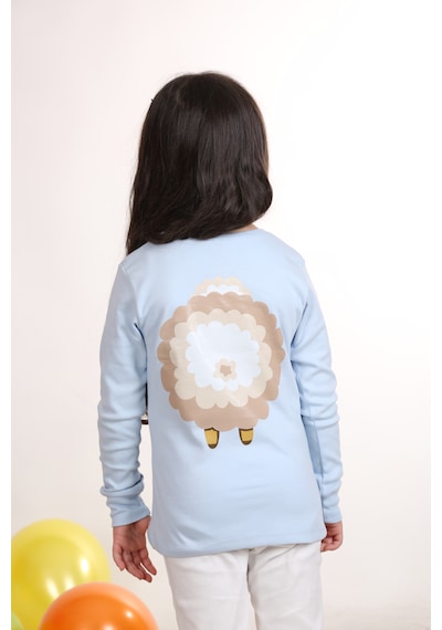 Teenyweenykids Koyun Baskı Pijama Takımı Mavi