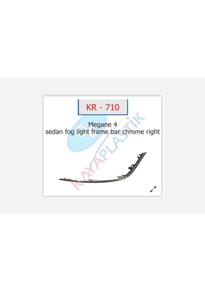 Sis - 19 - Far Çerçevesi Çıtası Krom Sağ Sedan Model - Myceshop - Megane 4