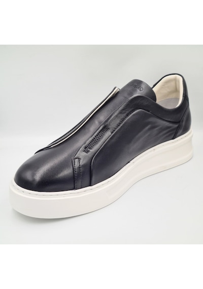 Libero 5552 Siyah Hakiki Deri Eva Taban Erkek Casual Sneaker Siyah
