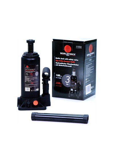 Worldforce 3 Ton Kapasiteli Hidrolik Şişe Kriko - Güçlü Ve Dayanıklı