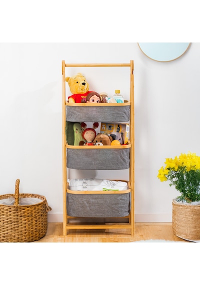 Porsima 2085 3 Katlı Ahşap Çok Amaçlı Ev Düzenleyici Organizer