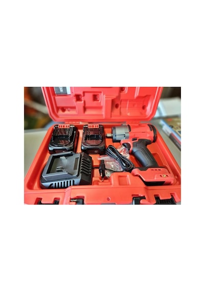 Tr Şarjlı Çift Akülü Darbeli Somun Sıkma 1/2 Sökme Tabanca 1180 Nm Tork Teker Bijon Söküm 18 Volt