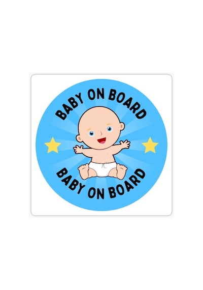 Baby On Board Arabada bebek var Araç Sticker Etiket 19CM md16