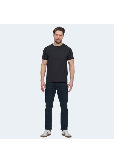 Slazenger VISHAL KTN Erkek  Siyah Tişört