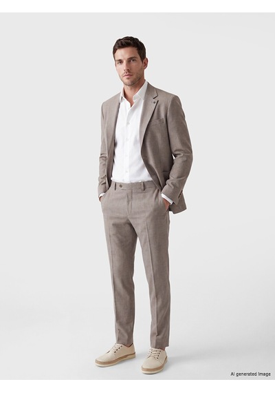 Lcw Busıness Bej Regular Fit Erkek Blazer Ceket